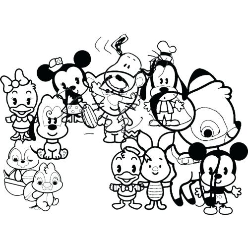 500x500 Disney Cuties Coloring Pages Coloring Pages Cute Coloring Pages