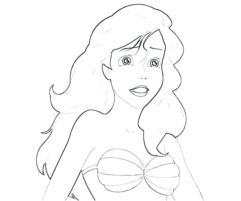 Coloring Pages Disney Princess Ariel