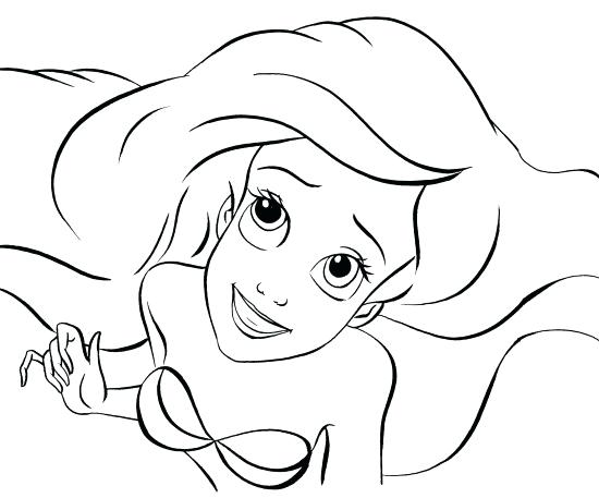 550x457 Ariel Color Pages Free Printable Coloring Pages Disney Princess