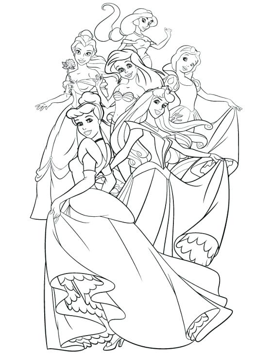 Coloring Pages Disney Princess Ariel at GetDrawings | Free download