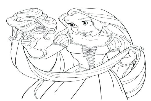 520x350 Disney Rapunzel Coloring Pages Printable Coloring Pages Disney