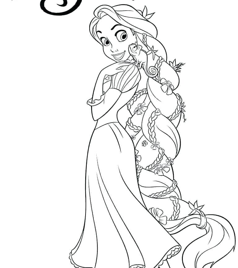 768x864 Disney Rapunzel Coloring Pages