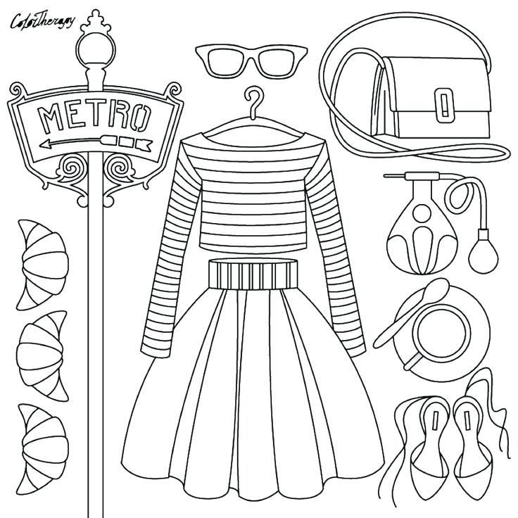 736x736 Coloring Pages Fashion