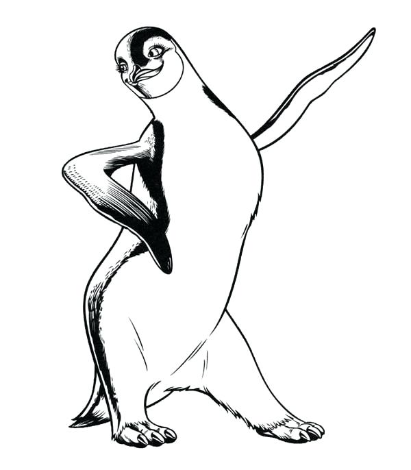 600x686 Happy Feet Coloring Pages Happy Coloring Pages Happy Thanksgiving