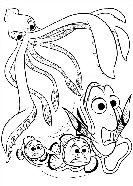 567x794 Finding Dory Coloring Pages To Download And Print For Free