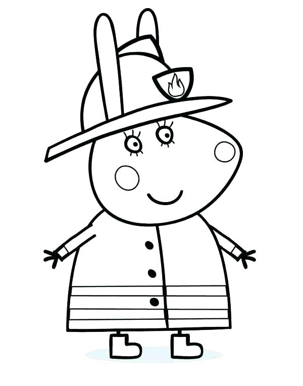 600x764 Fireman Coloring Pages Fire Fighter Coloring Pages Firefighter