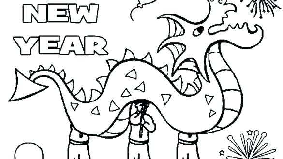 585x329 Coloring Pages For Year Olds Kids Coloring New Year Coloring