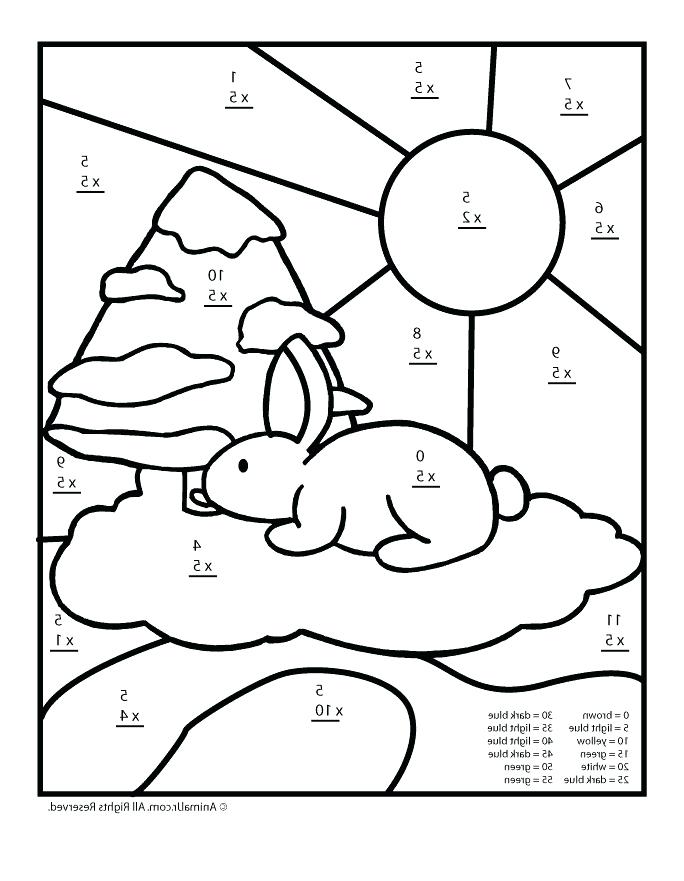 684x881 Grade Multiplication Coloring Worksheets Worksheets For All Grade