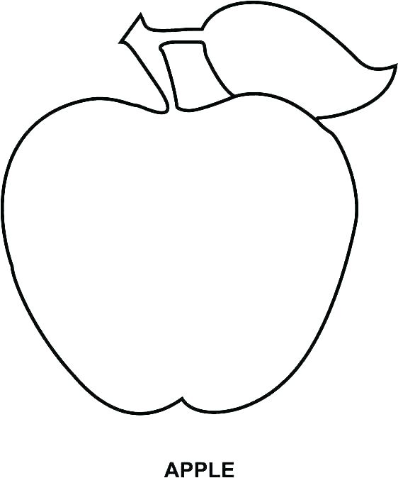 562x674 Apple Coloring Pages For Kindergarten Apple Coloring Pages