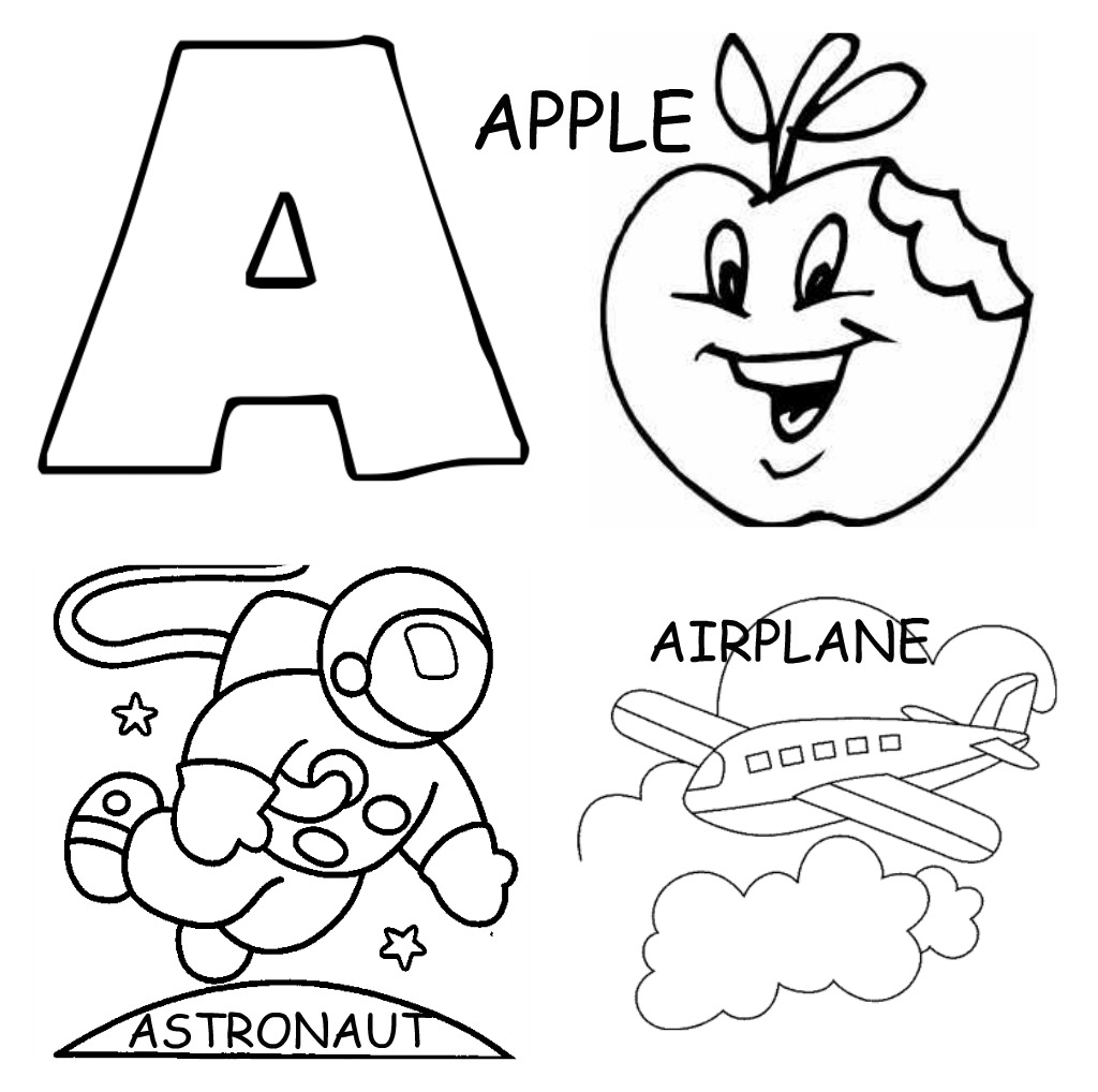 1024x1018 Letter A Coloring Pages