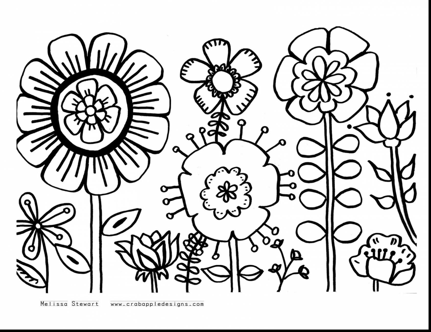 1760x1357 Inspiration Stunning Coloring Pages For Adults Abstract Flowers