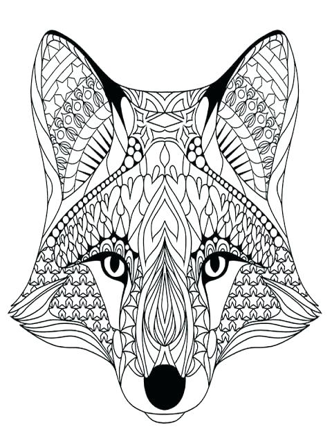480x640 Coloring Pages Of Wolves