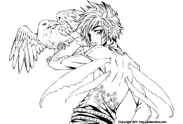 600x406 Coloring Pages For Adults Anime