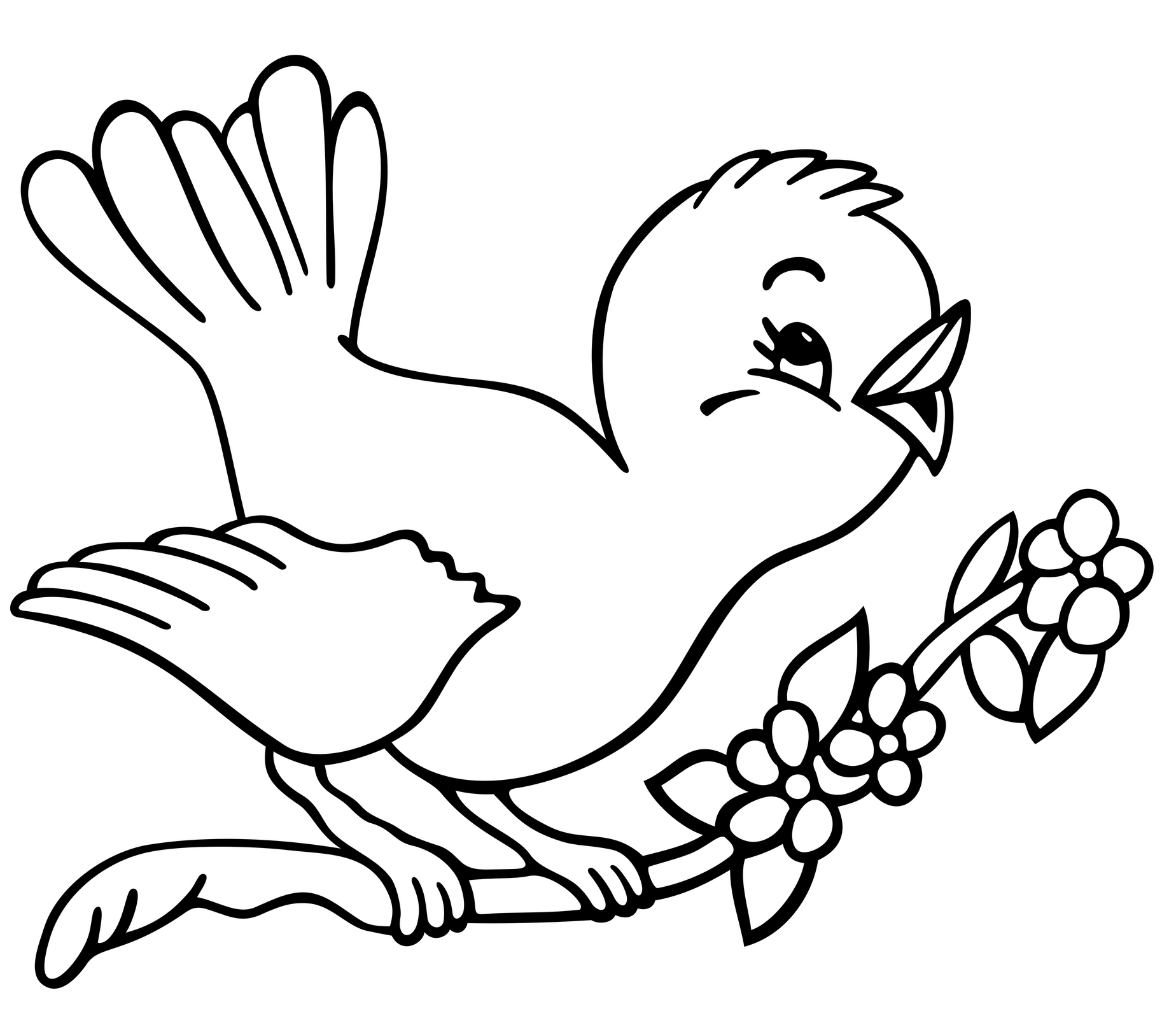 1848x1621 Perfect Coloring Page Of A Bird Coloring For Tiny Parrot Coloring