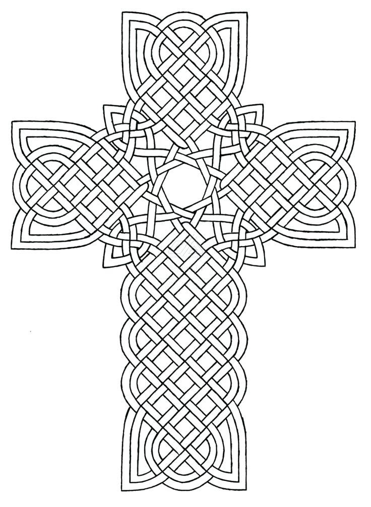736x1007 Coloring Page Cross Cross Coloring Pages Fancy Cross Coloring Page