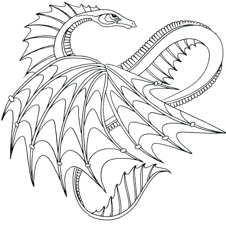 736x736 Dragons Coloring Pages