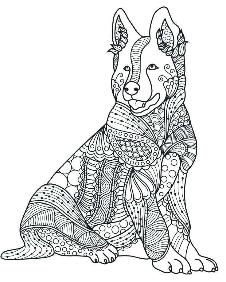 736x918 Coloring Pages Dogs And Cats Dog Coloring Pages For Adults