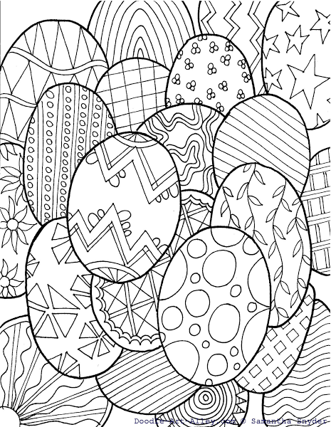 465x600 Free Easter Egg Coloring Page {from Doodle Art Alley} Blissful