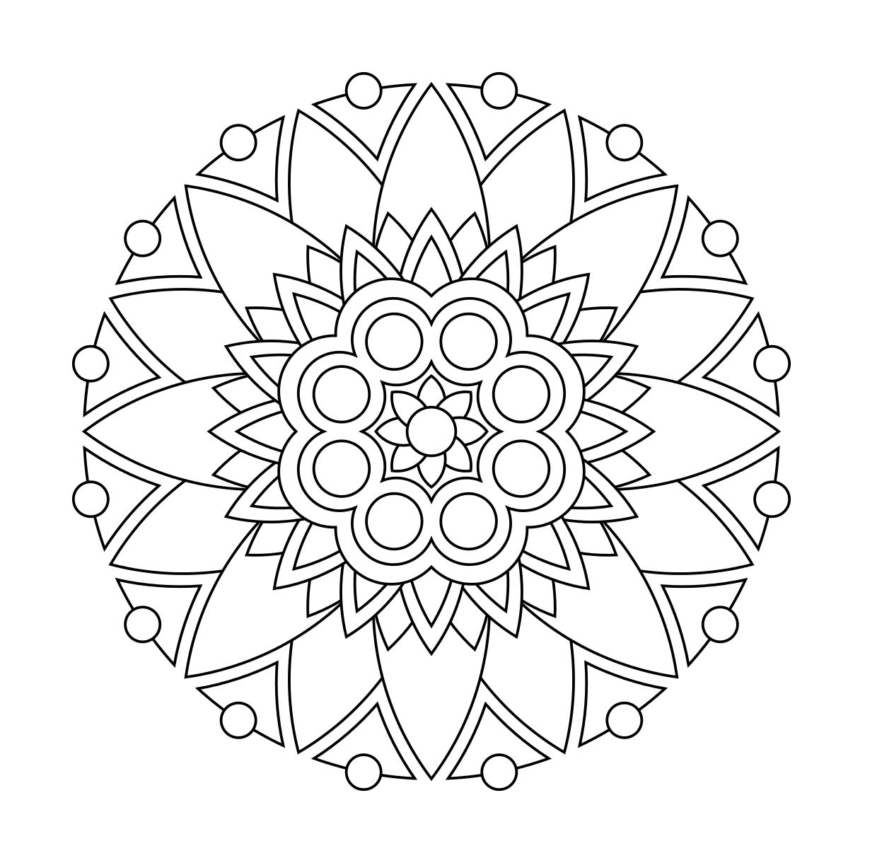 1240x1196 The Best Meditation Coloring Easy Flower Mandala Pages Pic