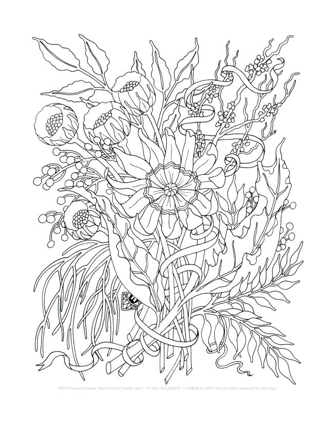 640x828 Leaf Coloring Pages For Adults