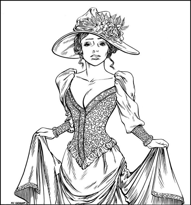 Coloring Pages For Adults Fashion