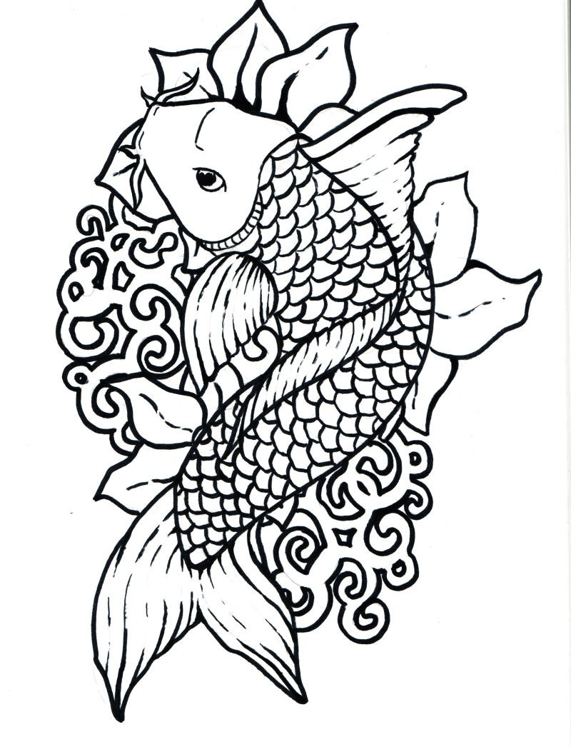 Coloring Pages For Adults Fish at GetDrawings | Free download