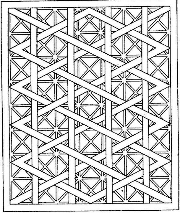 609x723 Geometric Shapes Cartoon Coloring Page Coloriages Divers