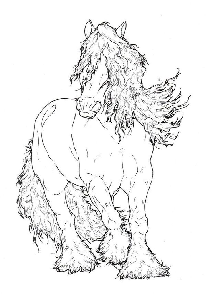 728x1036 Charming Design Horse Coloring Pages For Adults Best Drawings
