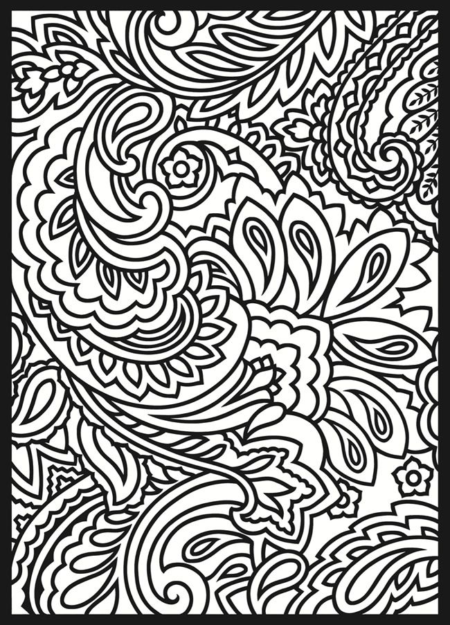 650x903 Paisley Page From Dover Publications