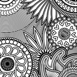 268x268 Coloring Pages For Adults Paisley Archives