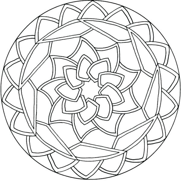 600x600 Mandala Coloring Pages Simple Mandala Coloring Pages Simple
