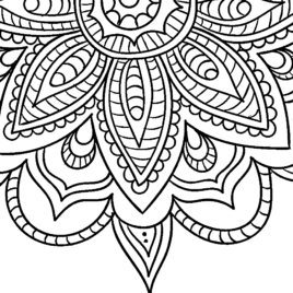 268x268 Coloring Pages For Adults Simple Archives