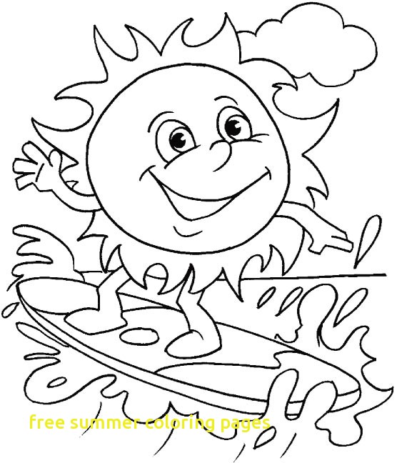 556x648 Free Summer Coloring Pages With Impressive Inside Design