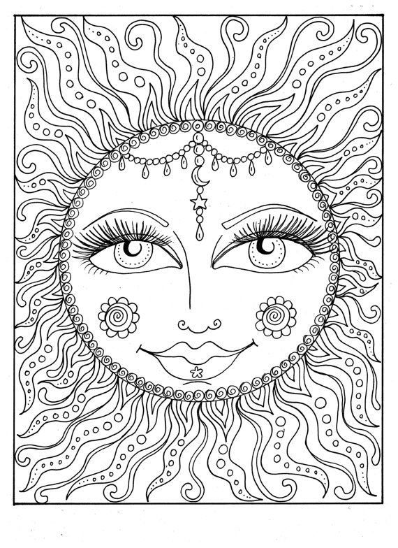 570x784 Printable Summer Coloring Pages For Adults