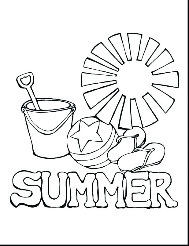 618x806 Summertime Coloring Pages Printable Kids Coloring Free Summer