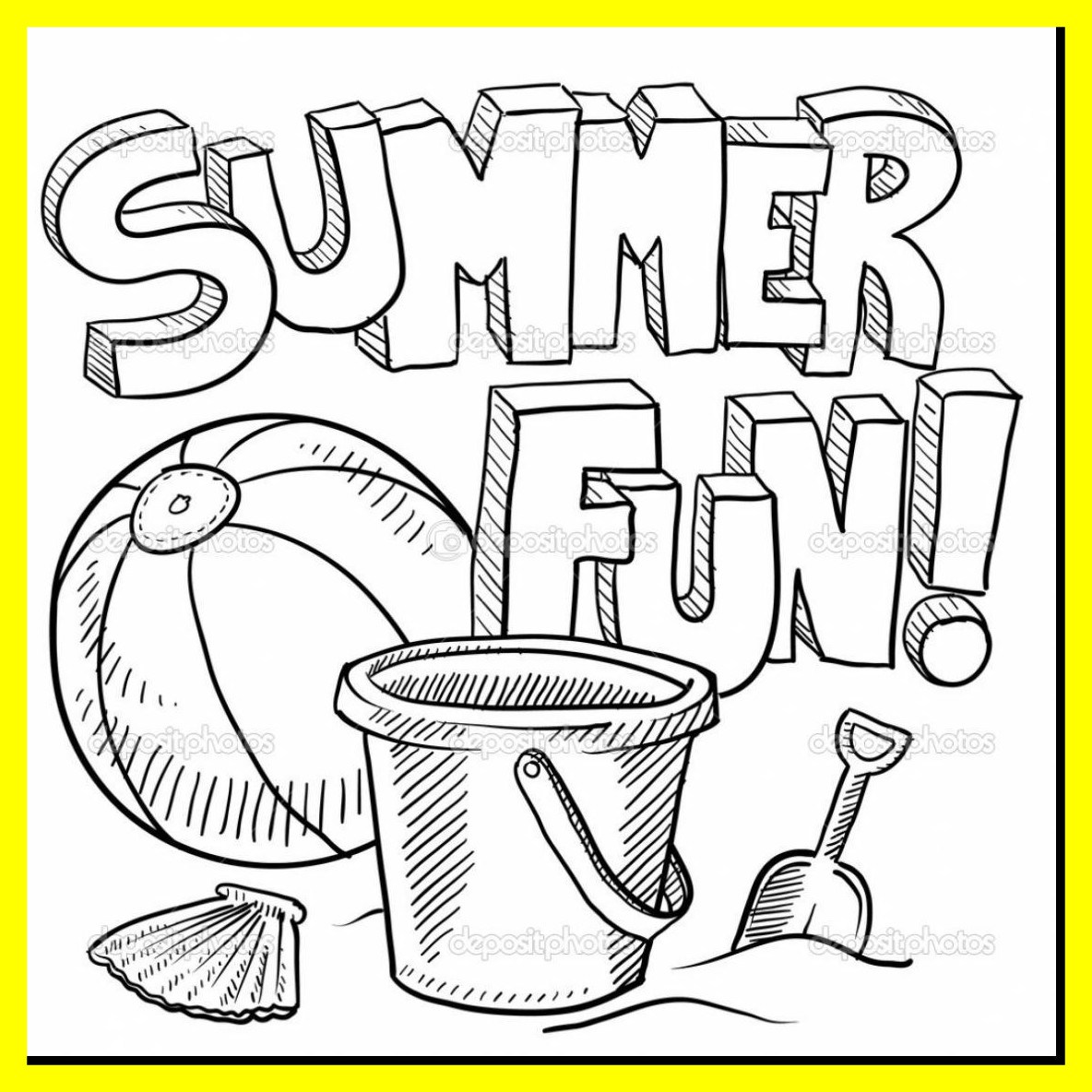 1184x1184 Fascinating Popular Color Sheets For Summer Coloring Pages