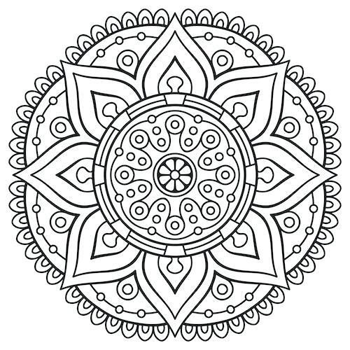 500x500 Printable Mandala Coloring Pages For Adults Educational Coloring