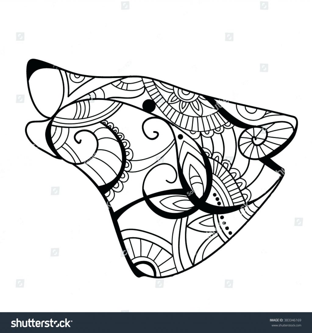 1024x1092 Coloring Pages Wolf Coloring Page Head Book In Exquisite Line