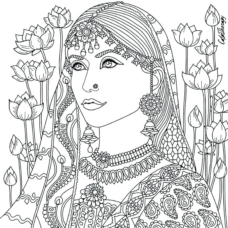 736x736 Coloring Pages For Women Color Me Beautiful Women Of The World