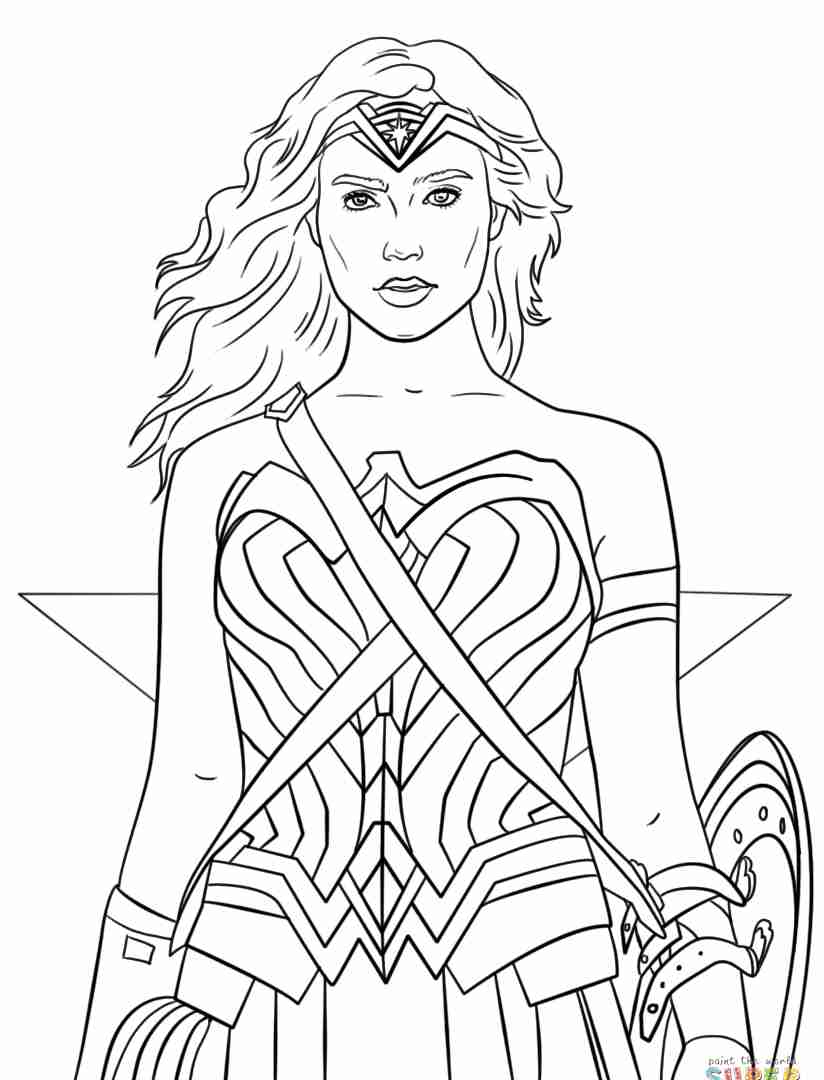 824x1080 Free To Print Wonder Woman Coloring Pages For Adults Superhero