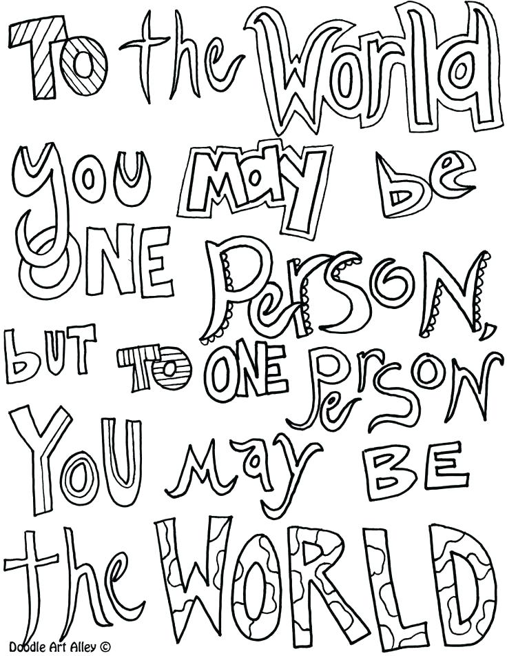 736x951 Quote Coloring Also Picture All Quotes Coloring Pages