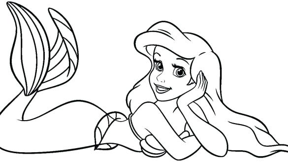585x329 Coloring Pages Of Ariel Princess Mermaid Coloring Pages Princess