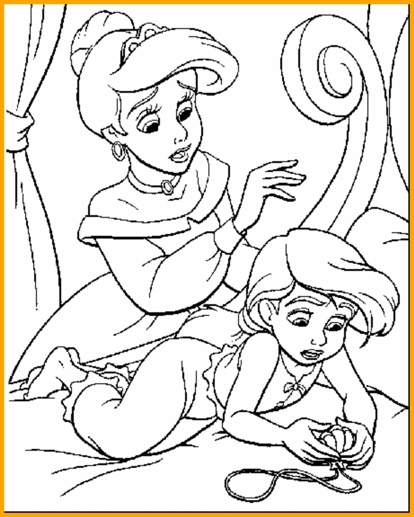 1432x1787 The Best Princess Ariel Coloring Pages Intended For Arial