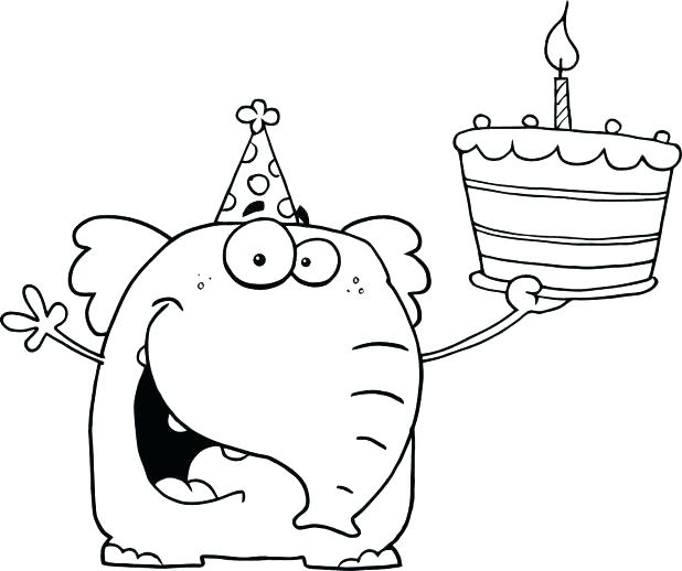 618x518 Coloring Pages For Kids Animals Auntie Happy Birthday Page