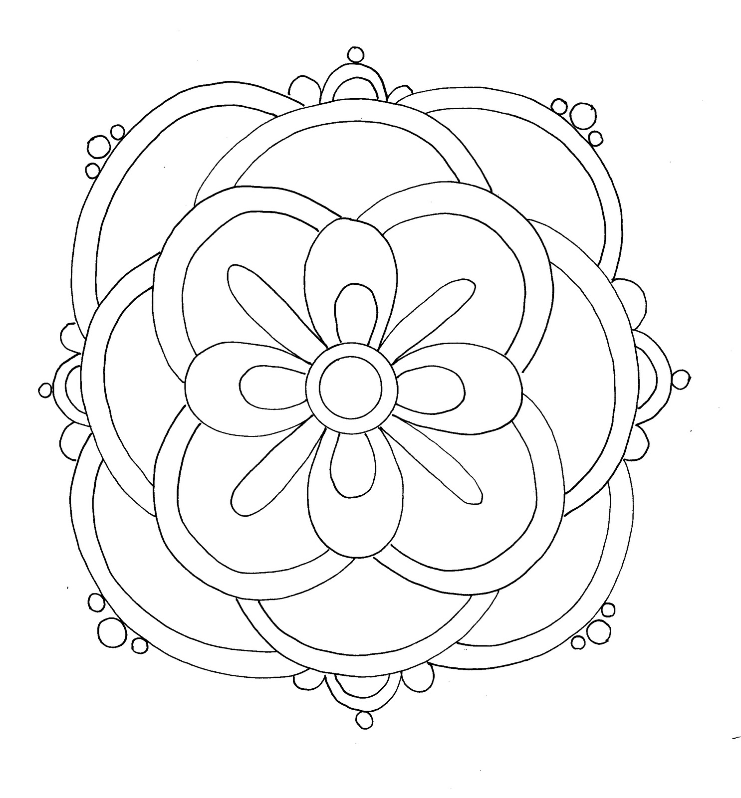 1485x1600 Free Printable Rangoli Coloring Pages For Kids