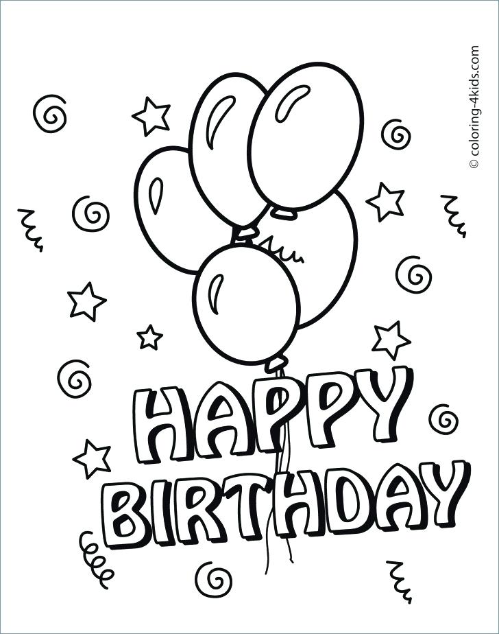 728x924 Happy Birthday Coloring Pages For Friends The Explorer All