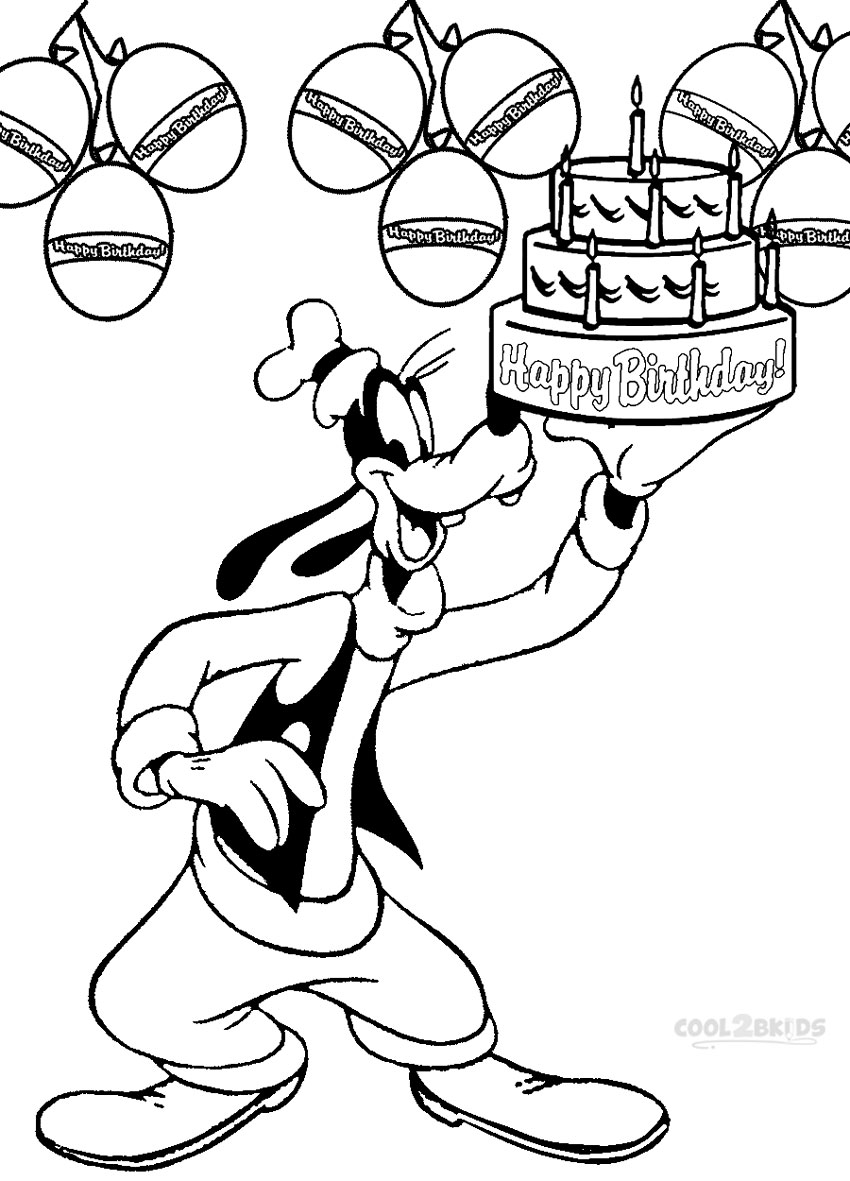 850x1181 Printable Goofy Coloring Pages For Kids