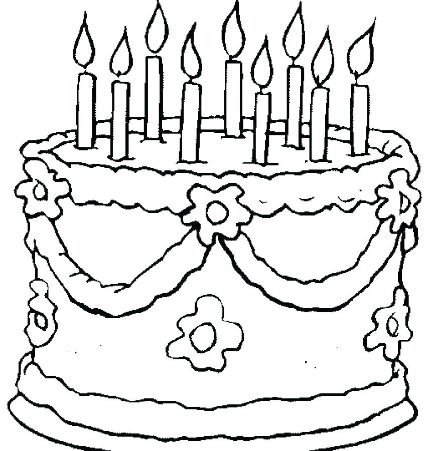 863x900 Birthday Cake Coloring Pages Preschool Coloring Pages Birthday