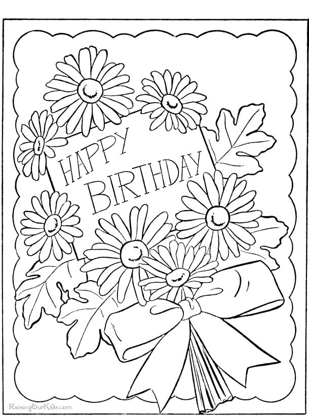 610x820 Happy Birthday Mommy Coloring Pages