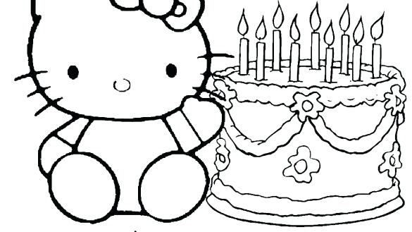 585x329 Birthday Coloring Page Happy Birthday Coloring Pages Free